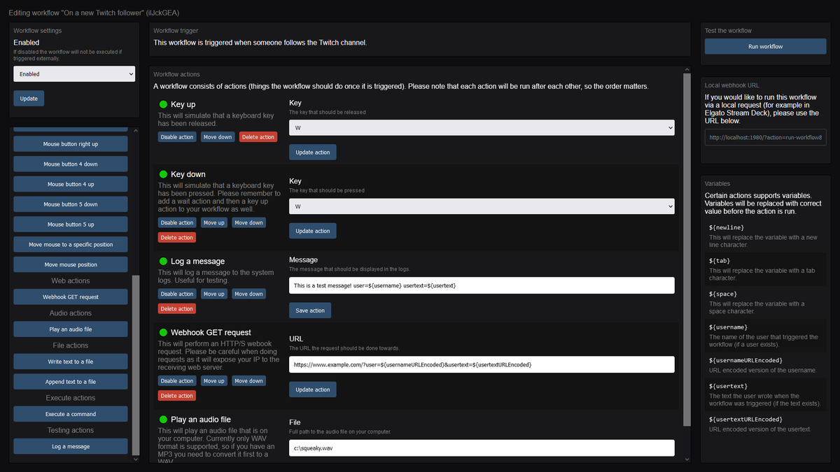 agentsqueaky's tweet photo. Hey all!

I just released an early version of the Interactive Controller!

It has a better UI + can listen to more triggers (not only Twitch Channel Point reward redeems, but also if someone follows, keybindings, etc)!

#twitchstreamer #twitchstreamers

➡️ https://t.co/p7w0votr9l https://t.co/0gopfDOMxI