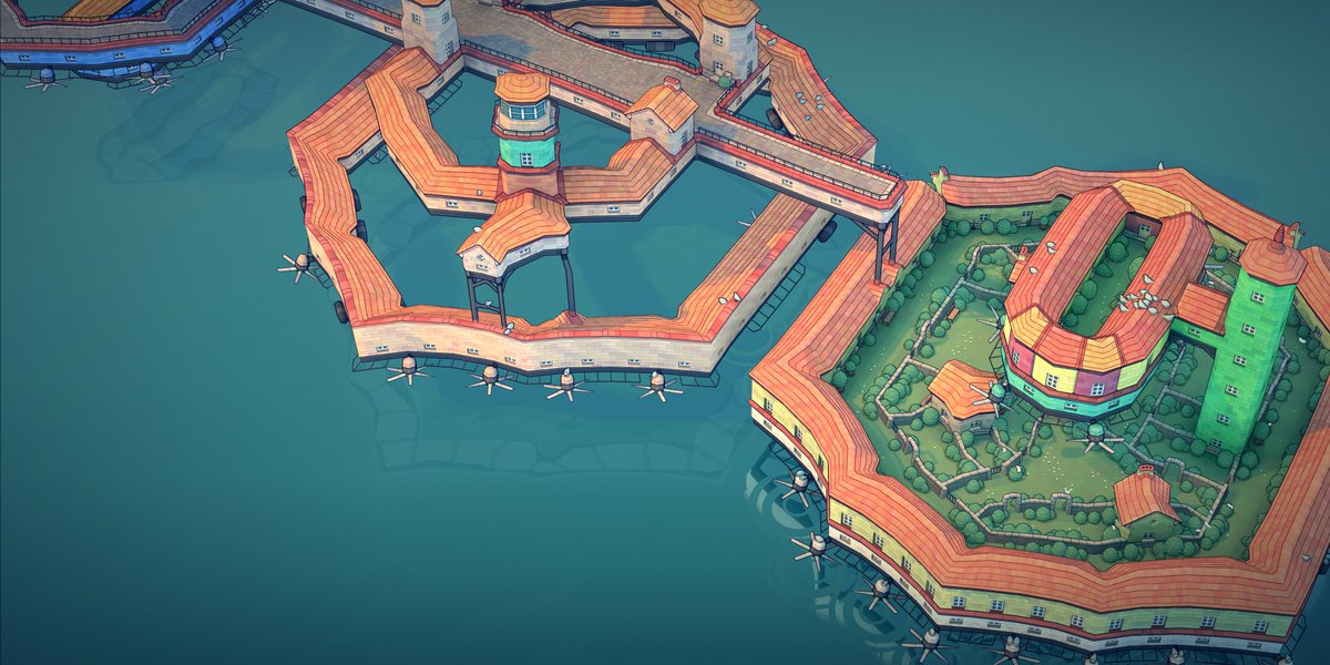 #Townscaper 
Although the Flying Cantons started as independent roaming states, the forces of economic integration drove them to be more closely coupled.