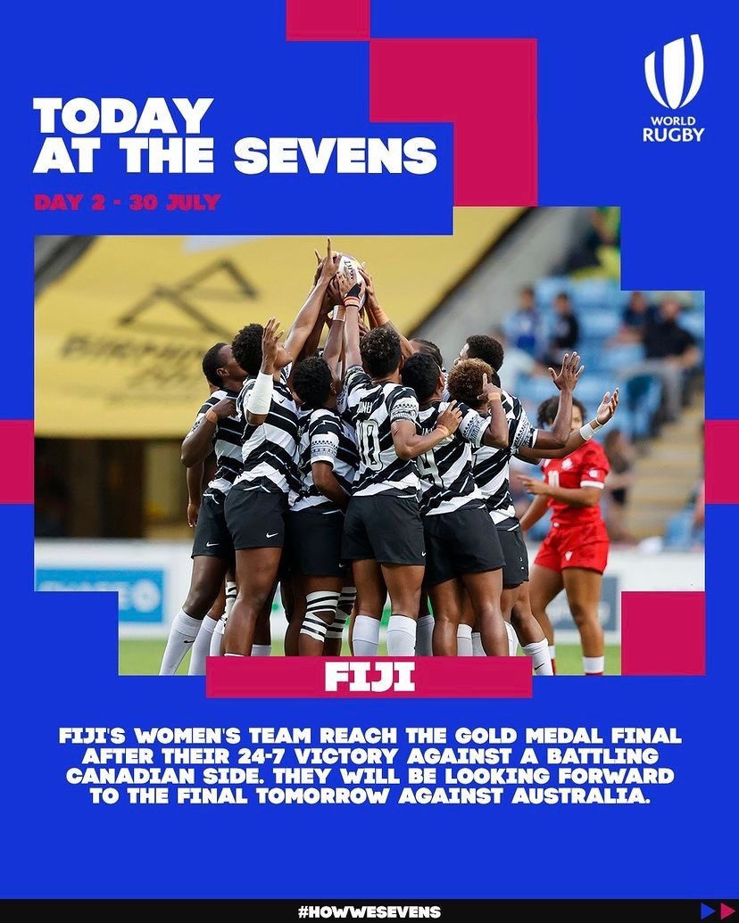cawnac_naca's tweet photo. Whatever the results in the final - the one thing we need to celebrate is this momentous first ever double appearance of our Men &amp; Women in a Final. Wonderful achievement by staff, players &amp; families. Toso Viti. Enjoy. Empty the tank. You are POSSIBLE🇫🇯❤️🙏💯 https://t.co/R78Zmhp0Jj