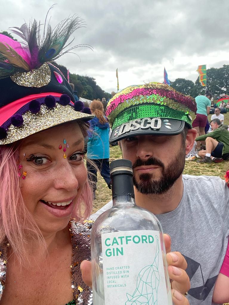 At a festival with some lovely Catford gin!