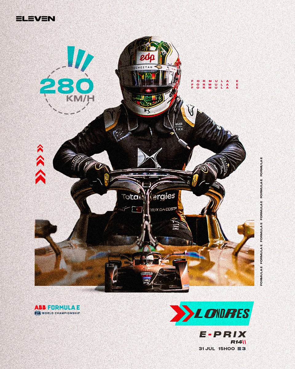 DAZNPortugal's tweet photo. O António arranca de P4 em nova corrida em Londres ⚡️🇬🇧

#FormulaELEVEN #VamosAntónio https://t.co/5bucZWvUoU