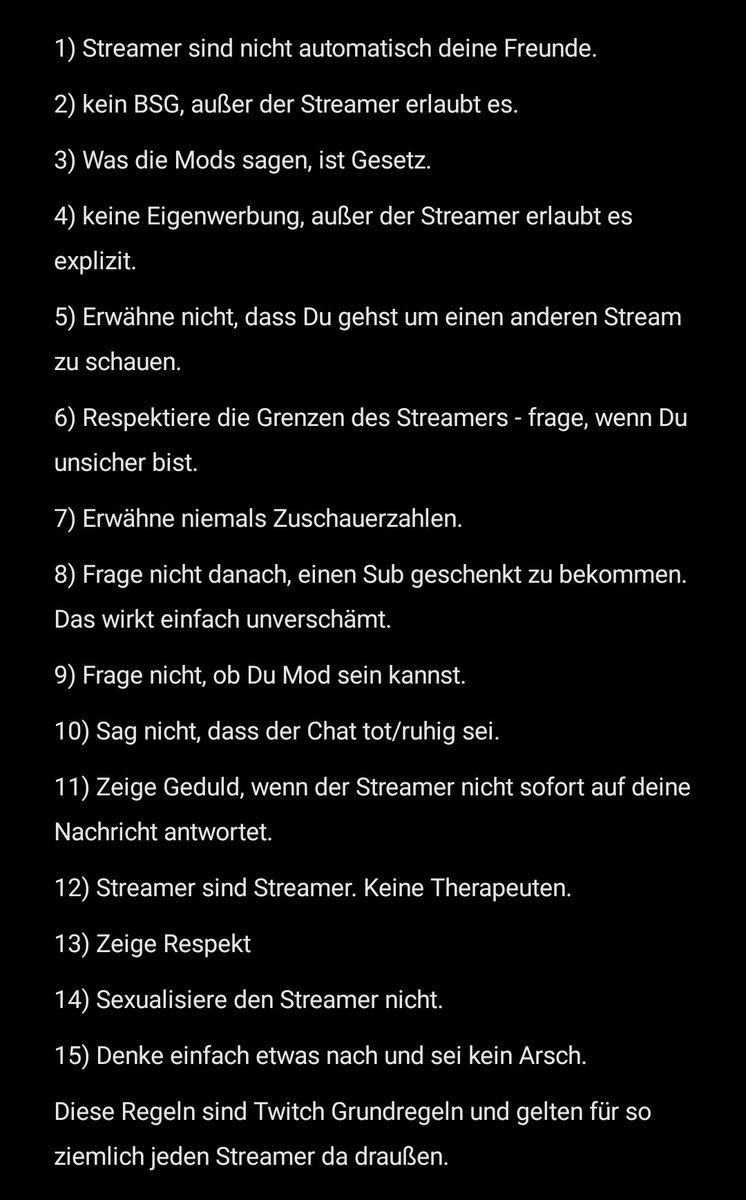 Netiquette bei jedem #twitchstreamer :
Retweetet das ruhig.