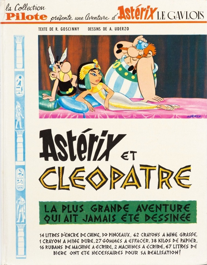 mega_wave1's tweet image. 🔴 Astérix et Cléopâtre ou quand Uderzo et Goscinny étaient sûrement à leur sommet. Un chef d'oeuvre de #BD que l'on apprécie de lire à tout âge. Scénario, personnages, gags, traits, couleurs tout est réuni !