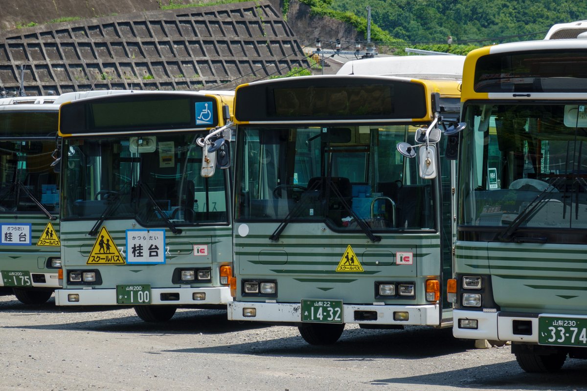 7月23日の富士急バス（その5）。上野原での撮影を終えて、大月営業所