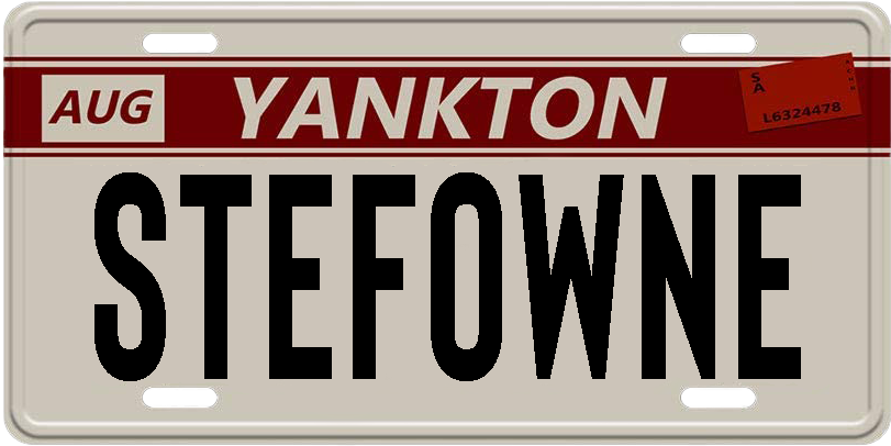 Stefowne's tweet photo. Hi guys 👋🏻 I know this idea is already born .. and I respect it! Many advised me to re-propose this North Yankton Plate initiative. Write me your personalized license plate in DM.

Support me Retweet and &amp; Follow

You can only use 8 characters, example: "Stefowne" https://t.co/0blrZo95bj