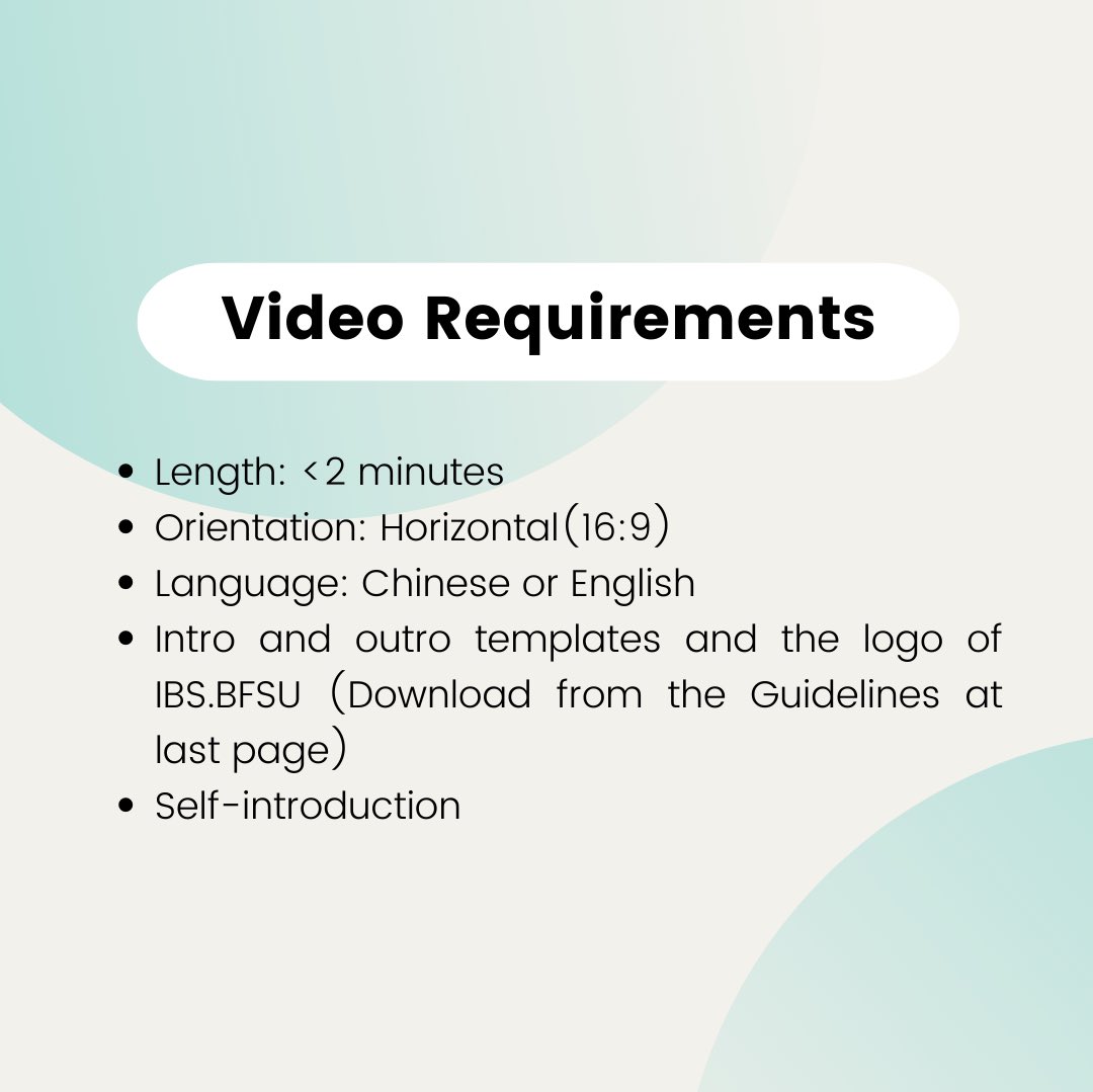 IBSBFSU's tweet photo. Calling ALL IBS.BFSU foreign Students! ❤️‍🔥

Time for you to grab your phones, cameras, or go-pros,
and make a video showcasing your story with
IBS.BFSU and share your video with your friends on
social media platforms.📷

Amaze us and your friends with your fabulous work!👬 https://t.co/hQ5nA2BGNv