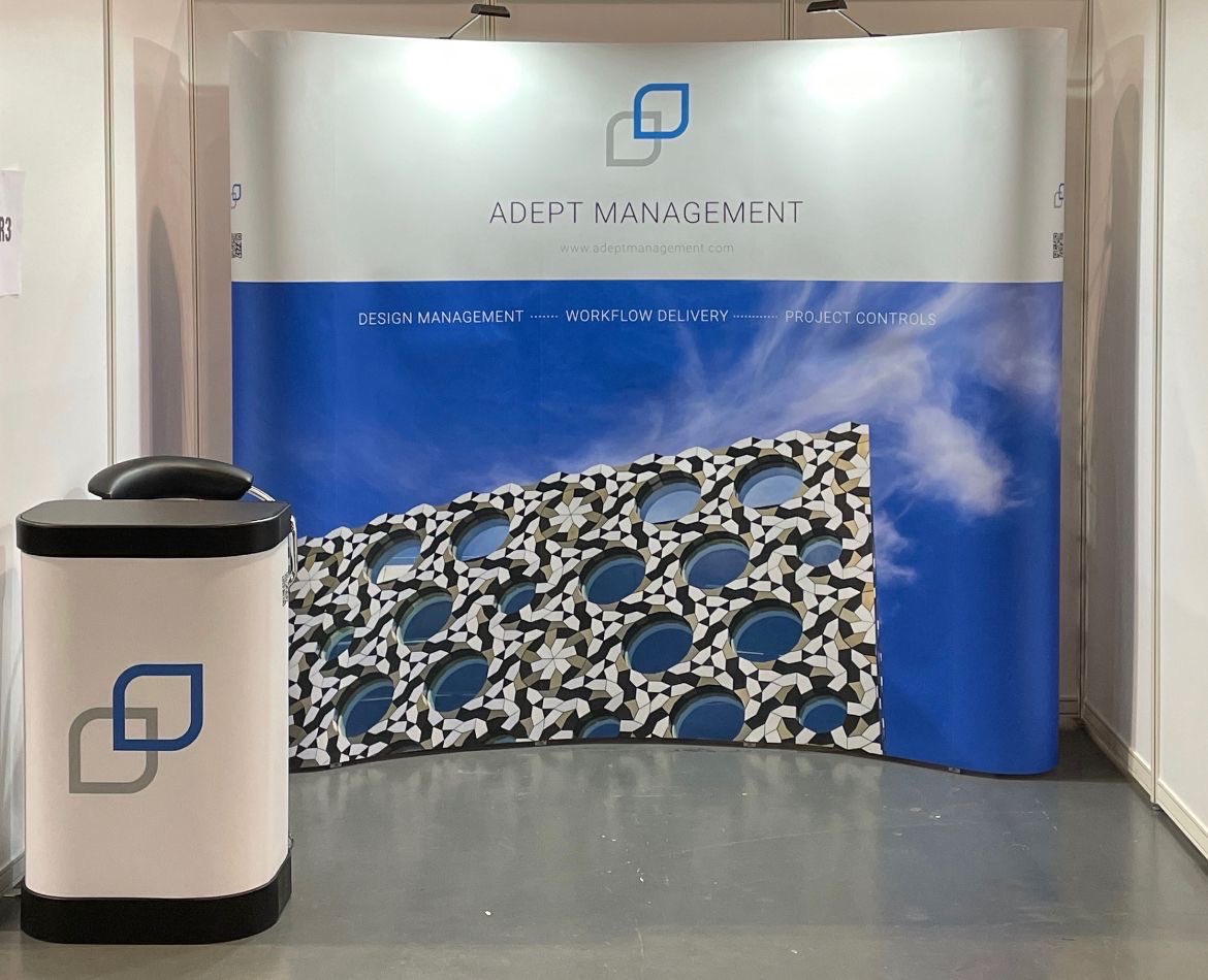AdeptMgt's tweet photo. The @AdeptMgt team had a fantastic day speaking with clients and supply chain partners at the @NDAgovuk group supply chain event. If you want to find out more about our tools and techniques get in touch https://t.co/cKPBeVpiol #designmanagement #projectcontrols @AdeptFlow https://t.co/E4h8IW8qH4