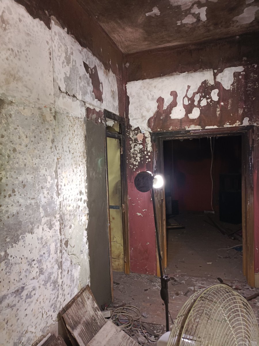 mekaalhasan's tweet photo. #rebuilddfs is going strong and we are at 18.6% of our target, thanks to everyone's support and contributions. 
The pictures show the lobby area being stripped of the smoke damage as well as the doors which have been removed for repairs.
GoFundMe campaign
https://t.co/95TgycGPgN https://t.co/vQScsoTZNJ