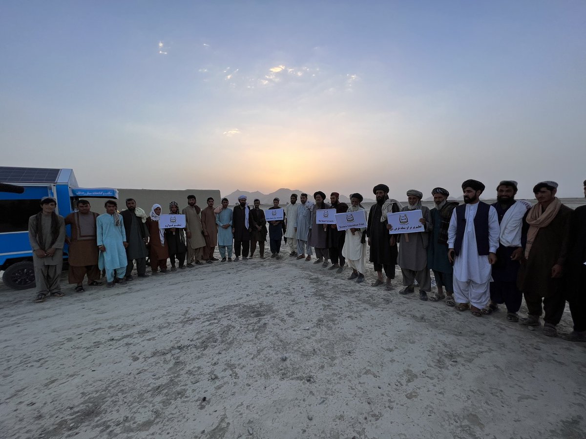 Penpath volunteers speaking to elders from various districts in Kandahar and campaigning for girls school to open. People in villages are supporting this campaign and insisting that this is their right and their demand #PenPathGirlsEduCampaign #PenPathKandahar