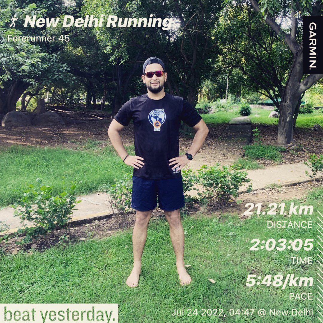bhanujoshi7's tweet photo. #sundayrunday #SundayLSD #halfmarathon #1nonlybhanu 🏃🏻‍♂️ https://t.co/eyRnuQn9t0
