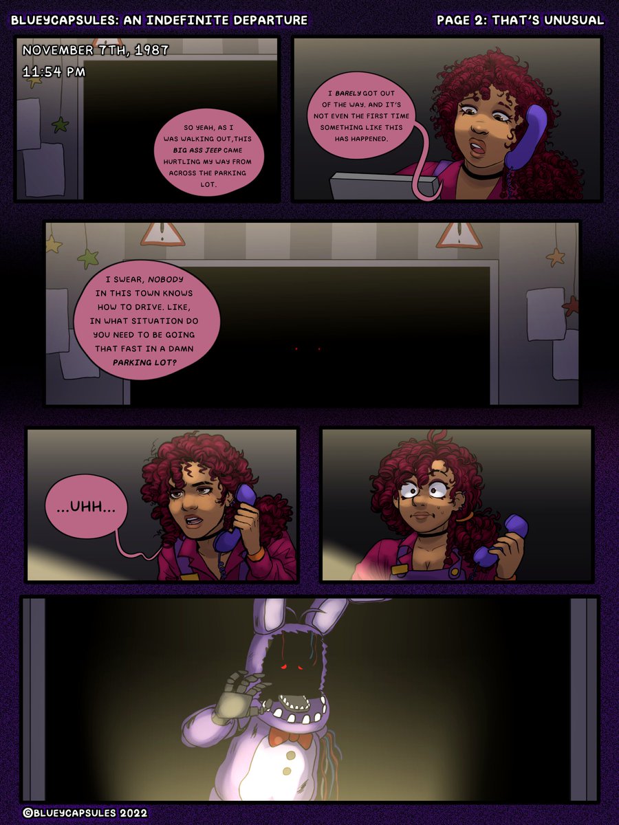 I'm very confused so blueycapsules posted a comic page and it had fritz but  I know he died is this a separate comic not cannon or? :  r/fivenightsatfreddys