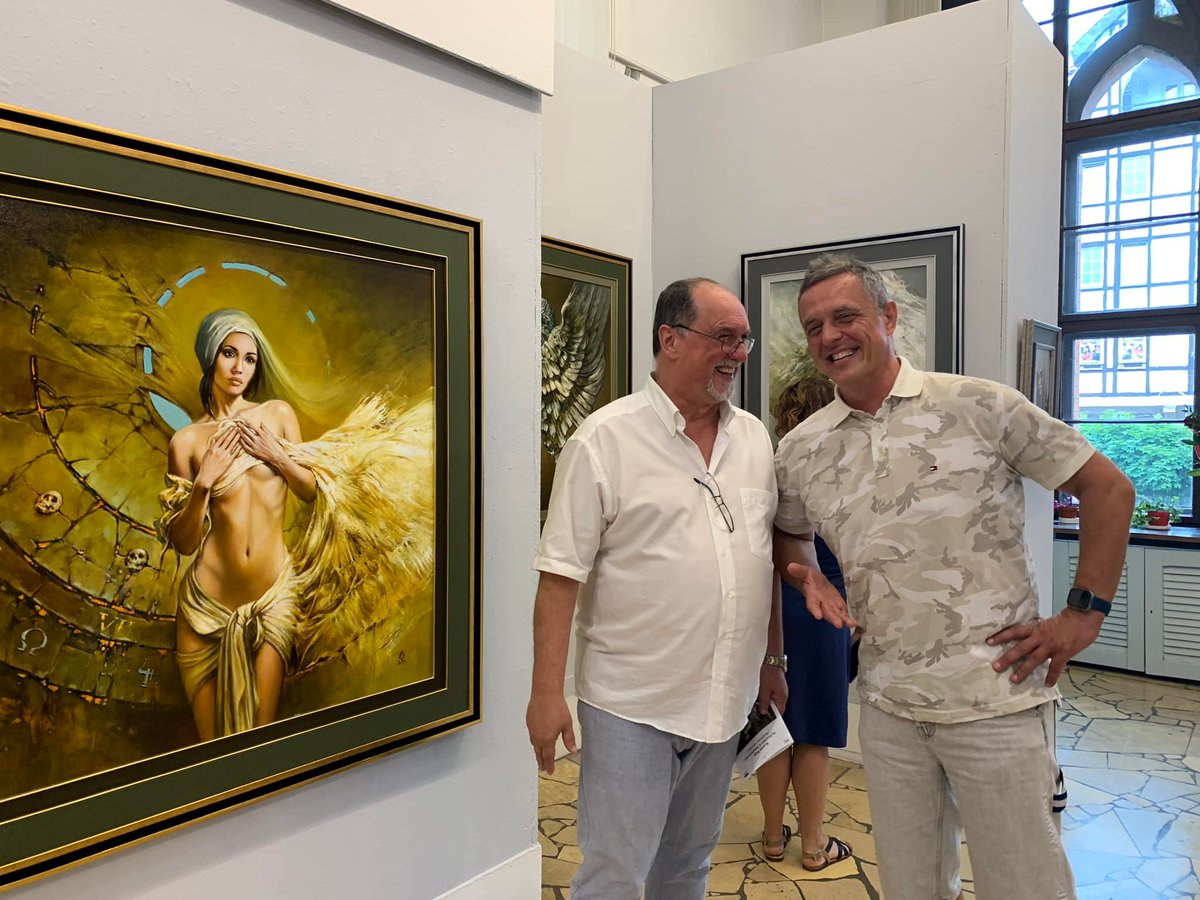 Lovely regards from Baltic  #kołobrzeg Amazing art of master Karol Bąk at his art exhibition in Kołobrzeg