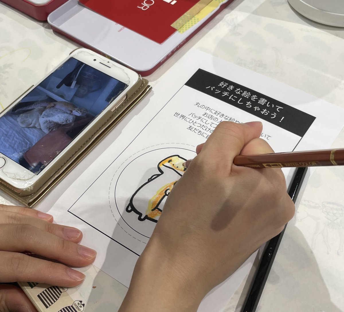 缶バッジワークショップも満員御礼！