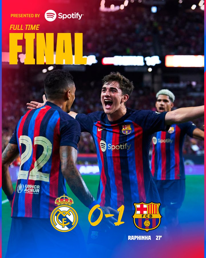 Real Madrid Vs Barcelona Barca Beat Real Madrid 1 0 In El Clasico Friendly Check Highlights
