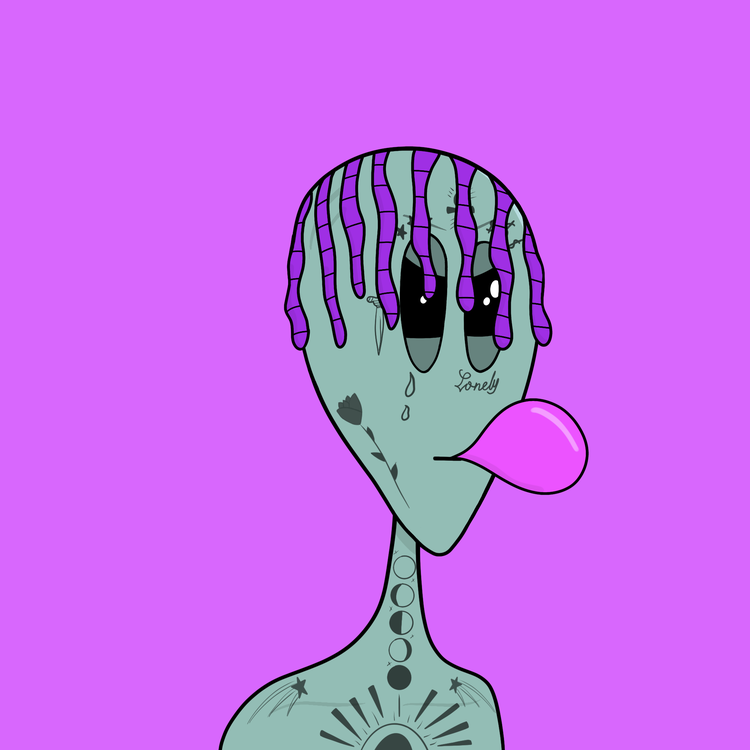 NFTrog's tweet photo. @thelonelyaliens @theabductionbot #alienpfp Lonely Alien #3537 https://t.co/DKhjSWxhfD