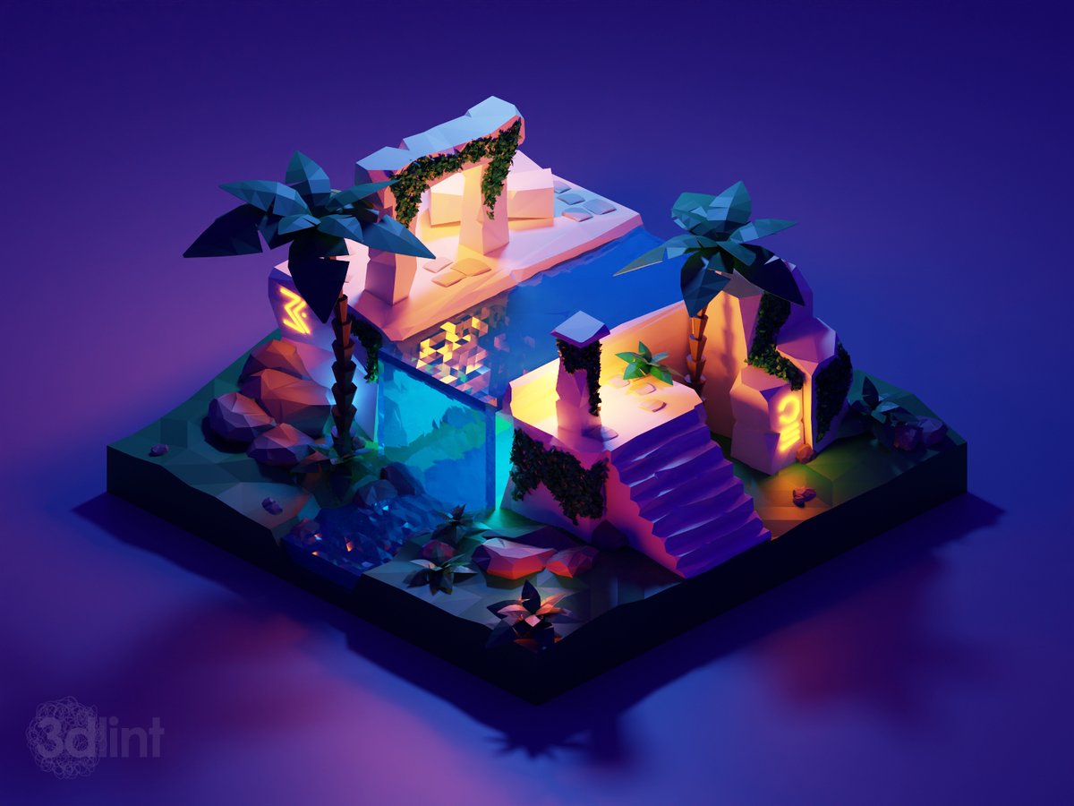 3dlint's tweet photo. Ancient Ruins 🗿
Another chapter in @polygonrunway amazing 3D illustration course 😊❤️
You can buy me a coffee ☕: https://t.co/Gl2JxFJyLQ
#blender #blender3d #b3d #3dmodeling #isometric #3d #polymodeling #lowpoly #stylized https://t.co/sDG8tpQ7nD