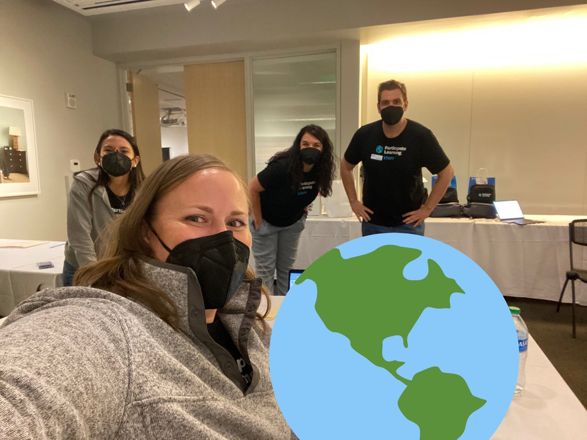 Greeting <a href="/ParticipateLrng/">Participate Learning</a> Ambassador Teachers for this week’s #PLOrientation2022! Flight delays are a good excuse for a middle of the night dance party while we wait. 😜💃 #UnitingOurWorld