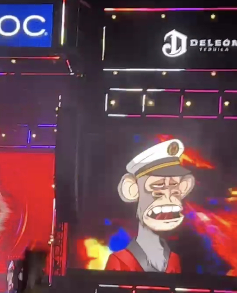 Future repping his bored ape at rolling loud miami