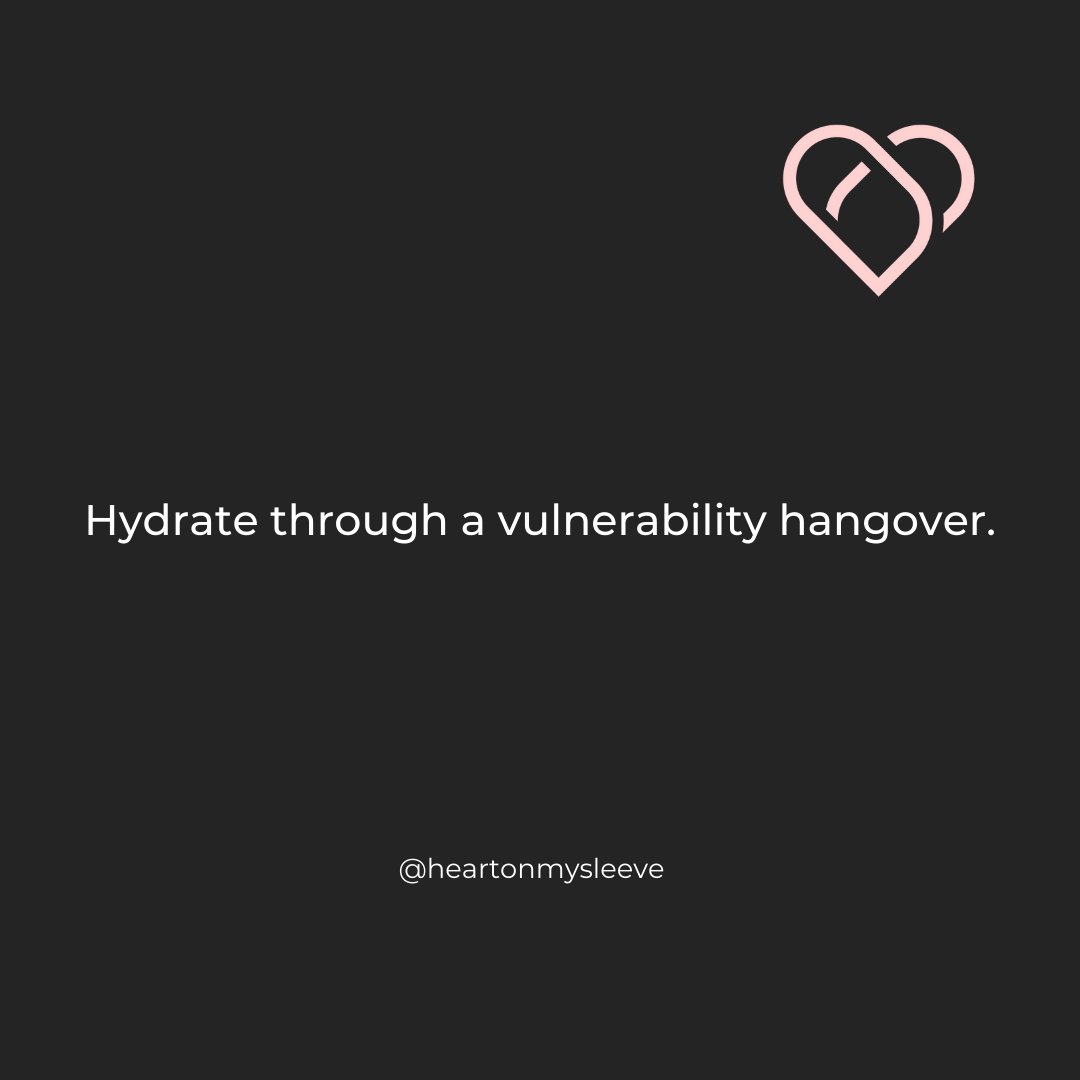 HOMS_movement's tweet photo. Sometimes we may have a ‘vulnerability hangover’, worried that we shared too much, or that someone’s perception of us has changed. That’s a very normal response. It’s ok to let someone know you’re feeling a bit exposed and asked for reassurance. https://t.co/LVkPEL7DLV