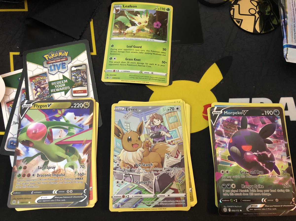 Bought a Leafeon 3 booster pack (brilliant stars) at CVS in Cambridge and got a hit in every pack Bought a Leafeon 3 booster pack (brilliant stars) at CVS in Cambridge and got a hit in every pack
