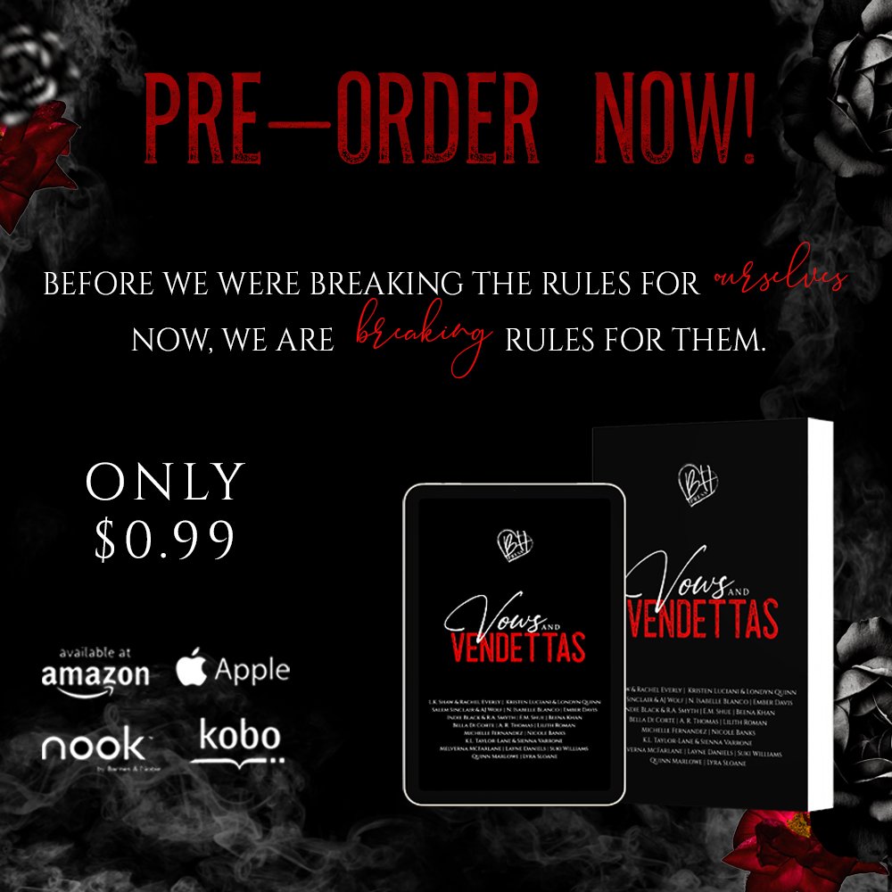 #VowsandVendettas: A #MafiaRomance #Anthology from twenty-three authors to bring you a brand-new, exclusive #MafiaRomance #collection. Releases on July 11th 2023! #PreOrder for only .99¢ ➞ geni.us/VowsandVendett…