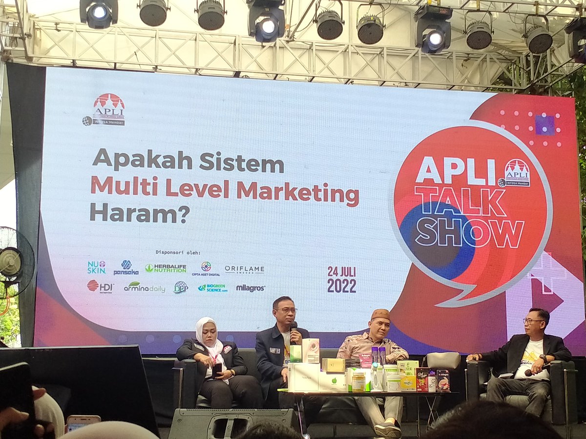 MLM Haram? Barang haram belum tentu melanggar hukum, dan halal pasti lebih berkah  #apliexhibition  #apliindonesia <a href="/ApliIndonesia/">APLI INDONESIA</a> <a href="/iwita_jkt/">IWITA Indonesia</a>