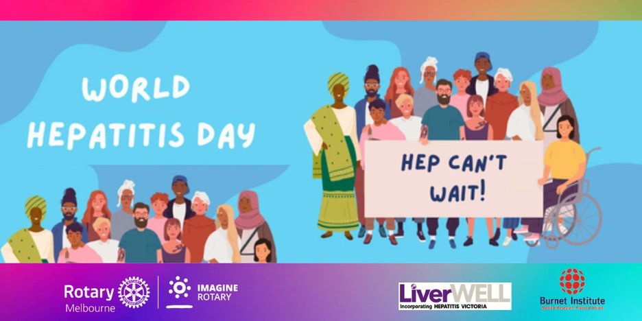 Join us on World Hepatitis Day - 27 July 2022.
Register via: bit.ly/3IZAO7X

#WorldHepatitisDay #liverwell #ImagineRotary