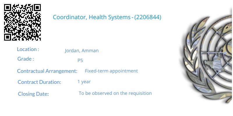 AwadMataria's tweet photo. Interested to be part of history by coordinating an ambitious health system reform agenda in a vibrant country?

Consider joining a wonderful team @WHOJordan led by extraordinary @AlraibyJamela 

https://t.co/YBgGiCQign https://t.co/3E1z0hd3S1