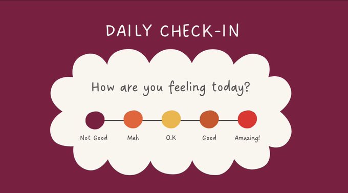 There should be a &lsquo;check in&rsquo; app that asks you daily to rate how you&rsquo;re feeling (ie. between 1-10).You<a href="/tag/coronavirus"class="tags"><span>#coronavirus</span></a>