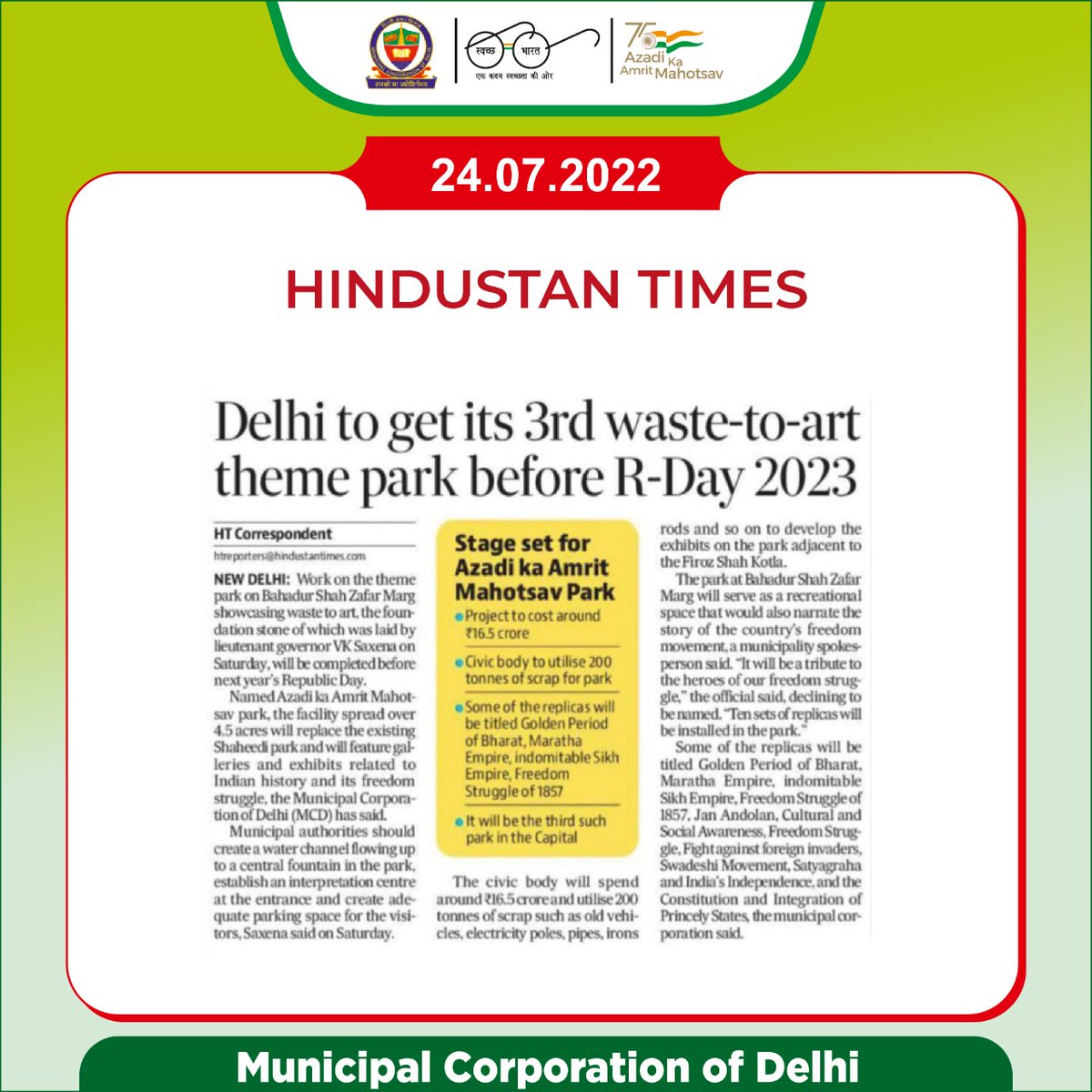 Municipal Corporation of Delhi tweet media