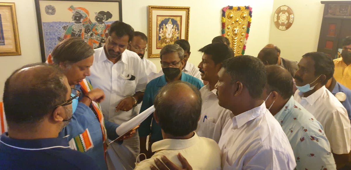 ShashiTharoor's tweet photo. Spent all Sunday morning receiving over 150 constituents with petitions on a wide variety of issues, ranging from seeking jobs &amp;transfers, obtaining medical&amp; charitable assistance &amp;MPLADs funds, to seeking CSR funding for cancer research. These interactions are an MP’s lifeblood https://t.co/mcPFVRpWws