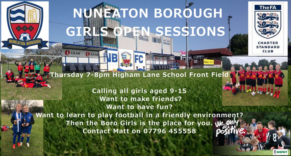 Nuneaton Borough Ladies And Girls FC. tweet media