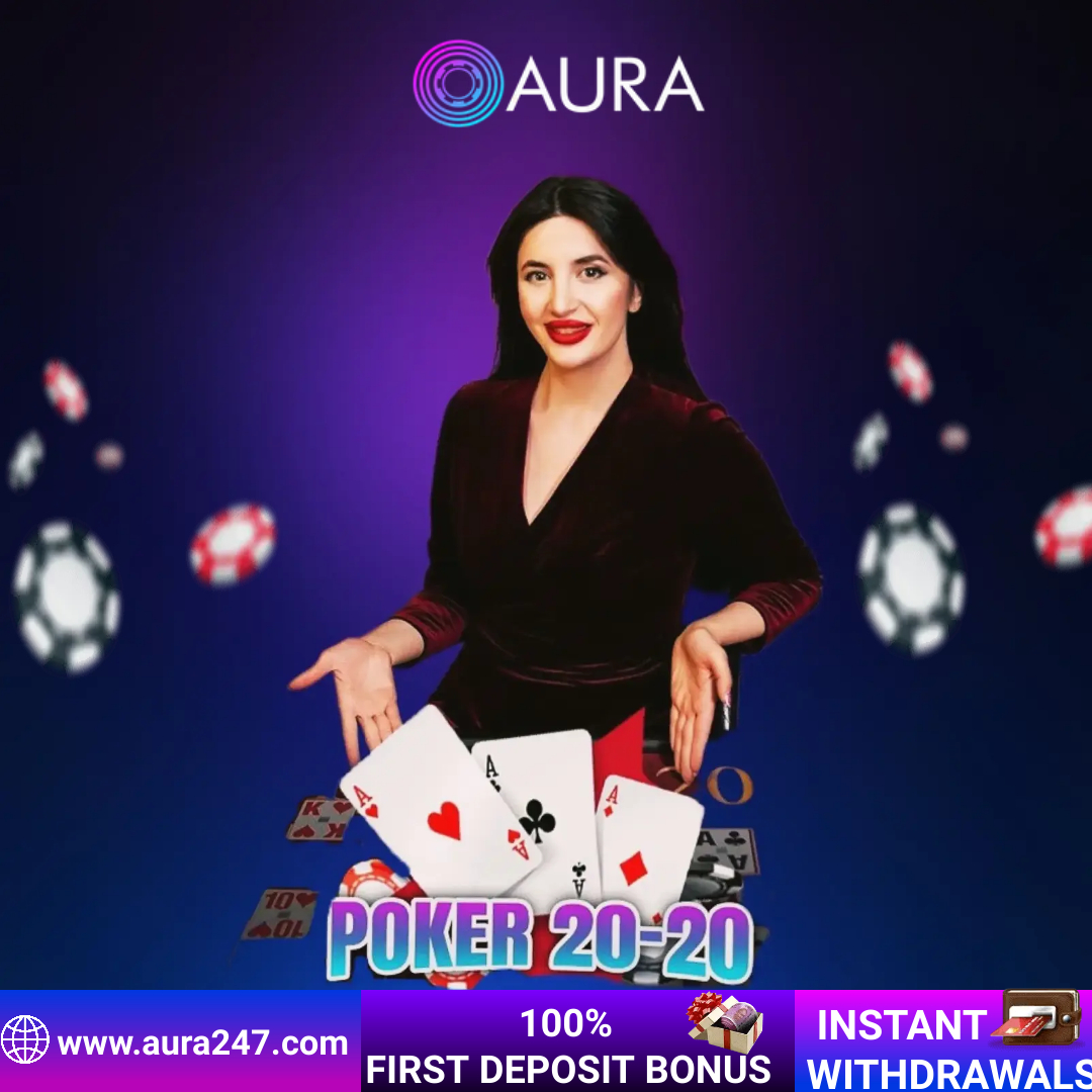 Enjoy your Sunday with our fast and exciting version of Traditional Poker. Enjoy Poker 20-20 Vist aura247.com Get 100% first Deposit Bonus 🔥🔥🔥 From 1000 up to 40,000 INR just now !!
