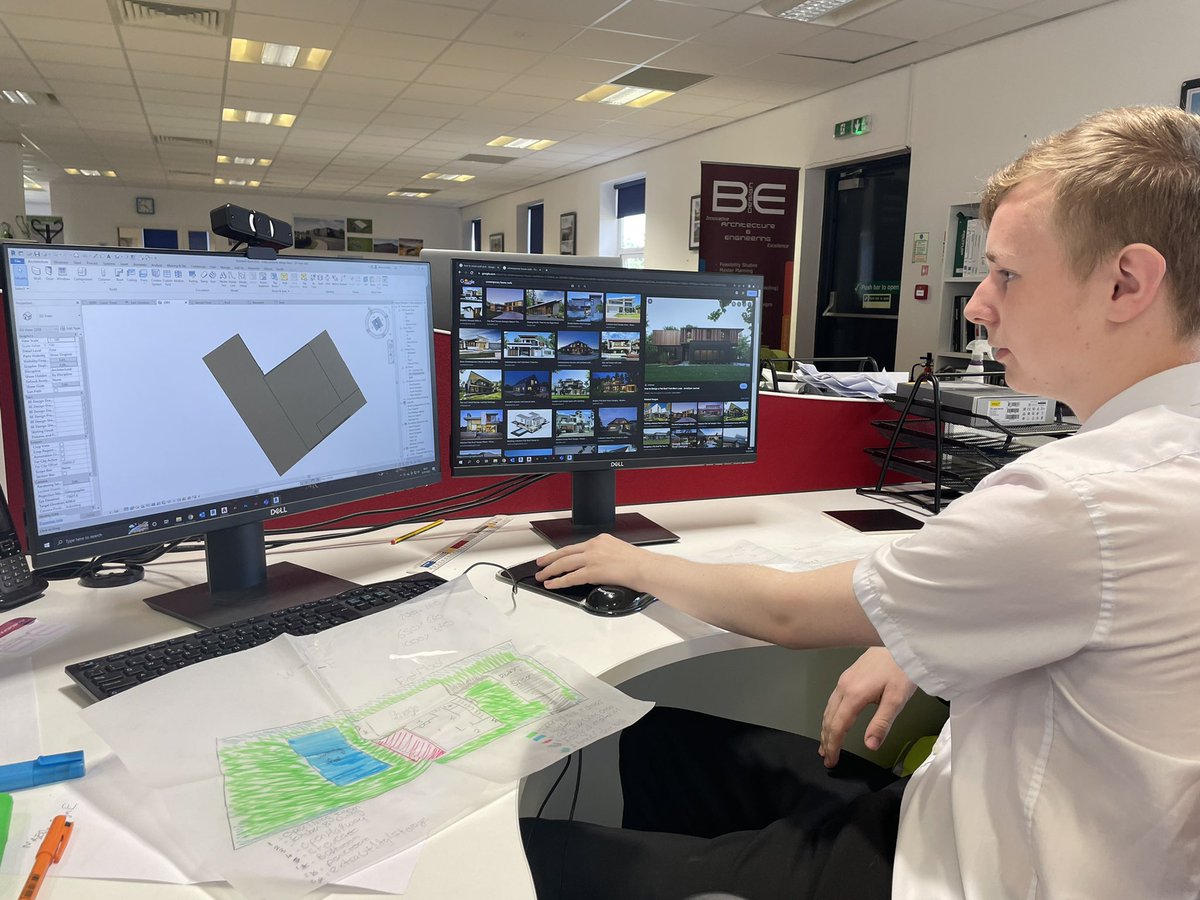 “I absolutely loved my work experience. I was able to design a house for a client and meet the needs of customers. Working with architects and designers gave me real insight into my future career.” <a href="/B_E_Design/">BE Design</a> #TheSuthersSchool