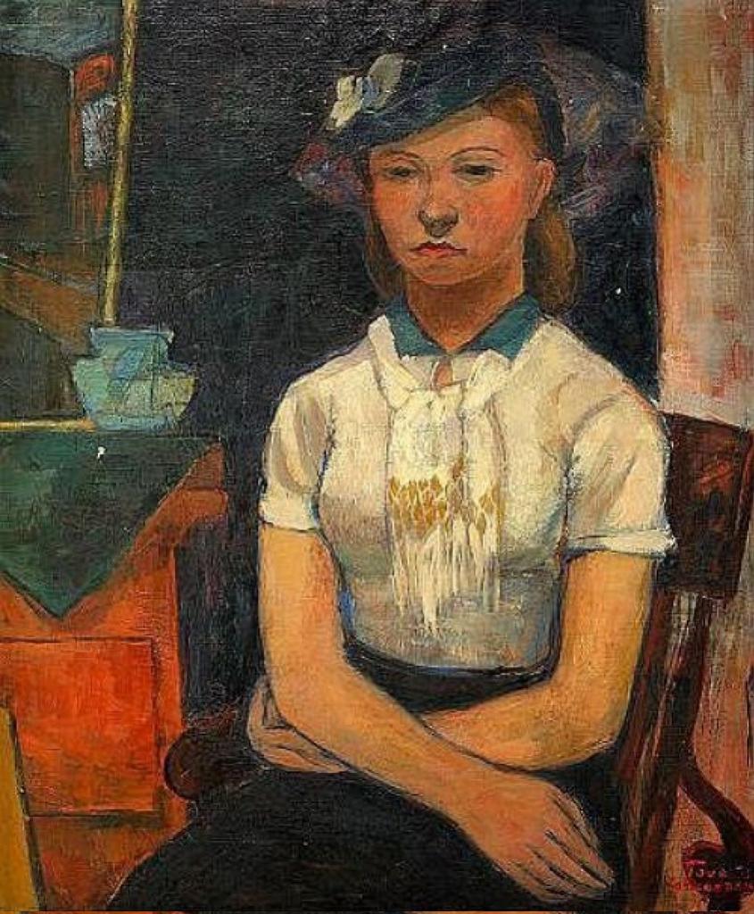 Self-portrait, 1930 by Tove Jansson when she was 16 yrs old #WomensArt