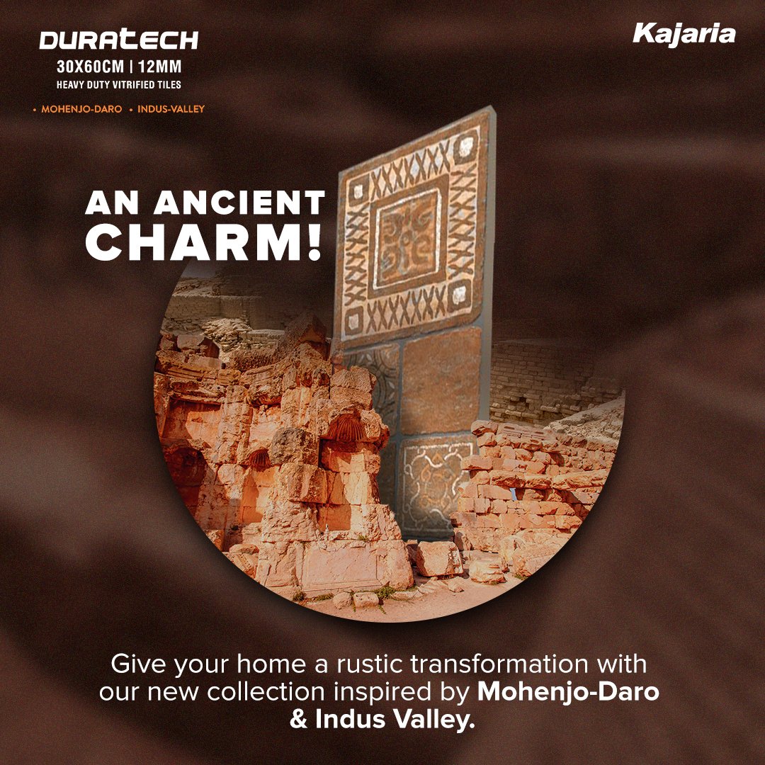 KajariaCeramic's tweet photo. If vintage is your pick, then here’s a classic meets chic collection you’ll love! ❤️
Inspired by the ancient civilisations, the duratech - 300x600 mm series will win your heart.
Explore here: https: https://t.co/EYeEaX5JkR
#KajariaCeramics #PolishedVitrifiedTiles #Duratech https://t.co/juvdG7id4P