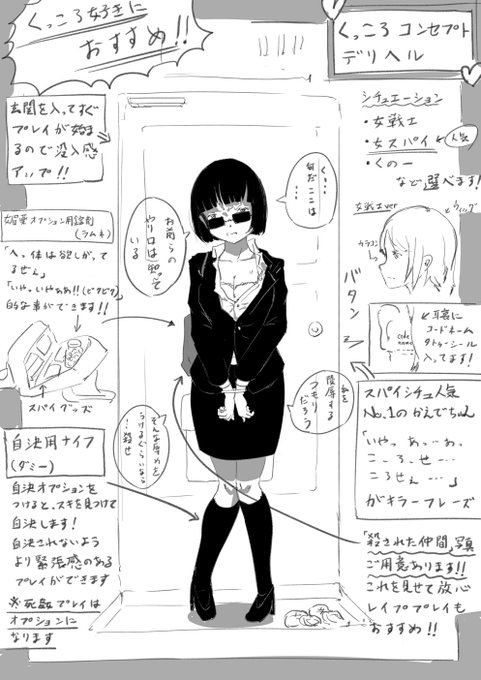 特殊性癖愛好者向けコンセプトデリヘル案1

【くっころコンセプトデリヘル】 