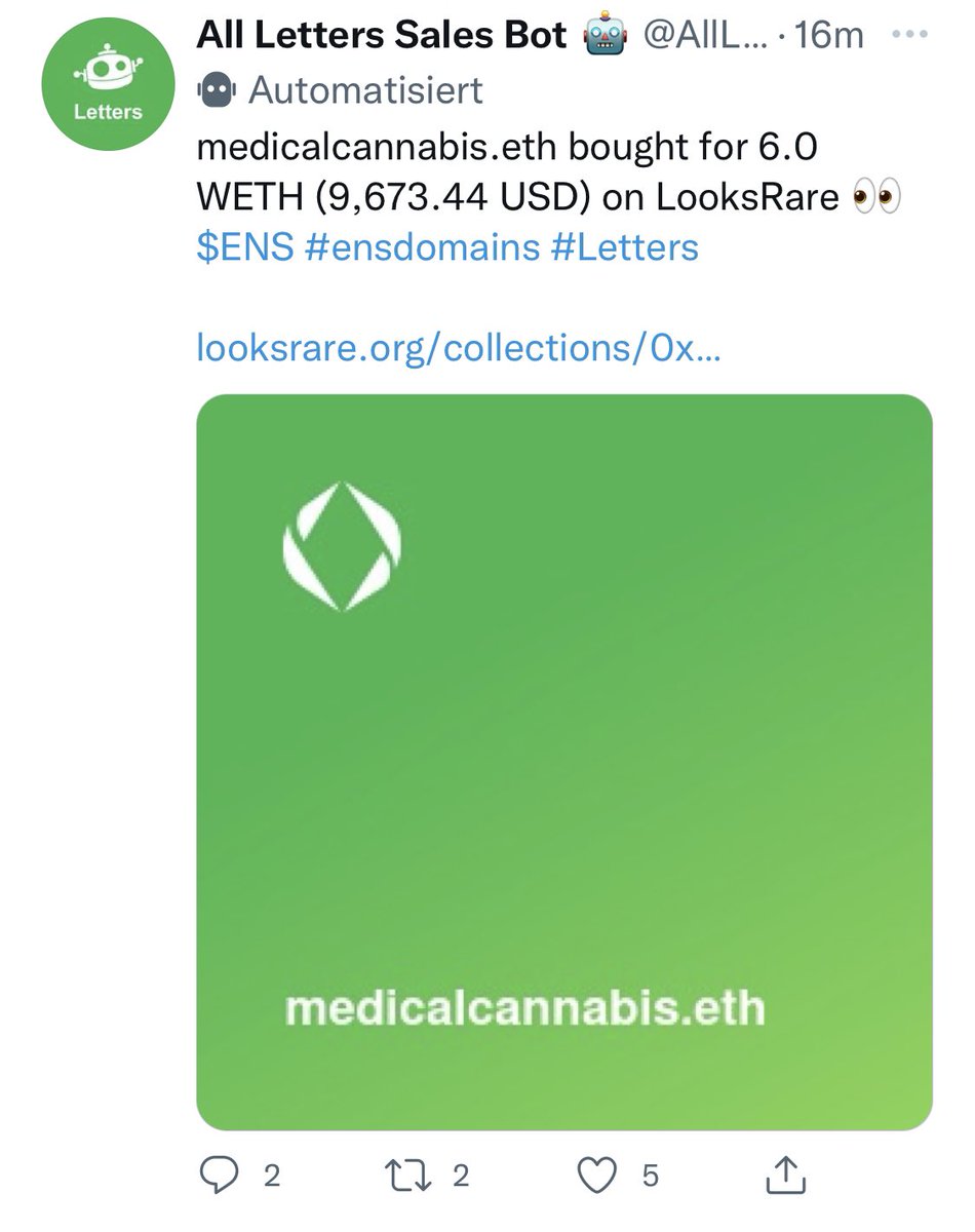 Love is in the air and it smells like good weed🥰
medicalcannabis just sold for ~10k

⬇️all my cannabis domains,
⬇️for sale💲

cannabispolicy.eth
usecannabis.eth
cannabisuse.eth
cannabislegalization.eth
cannabisproject.eth
cannabisbenefits.eth
cannabisworldwide.eth
seaofgreen.eth