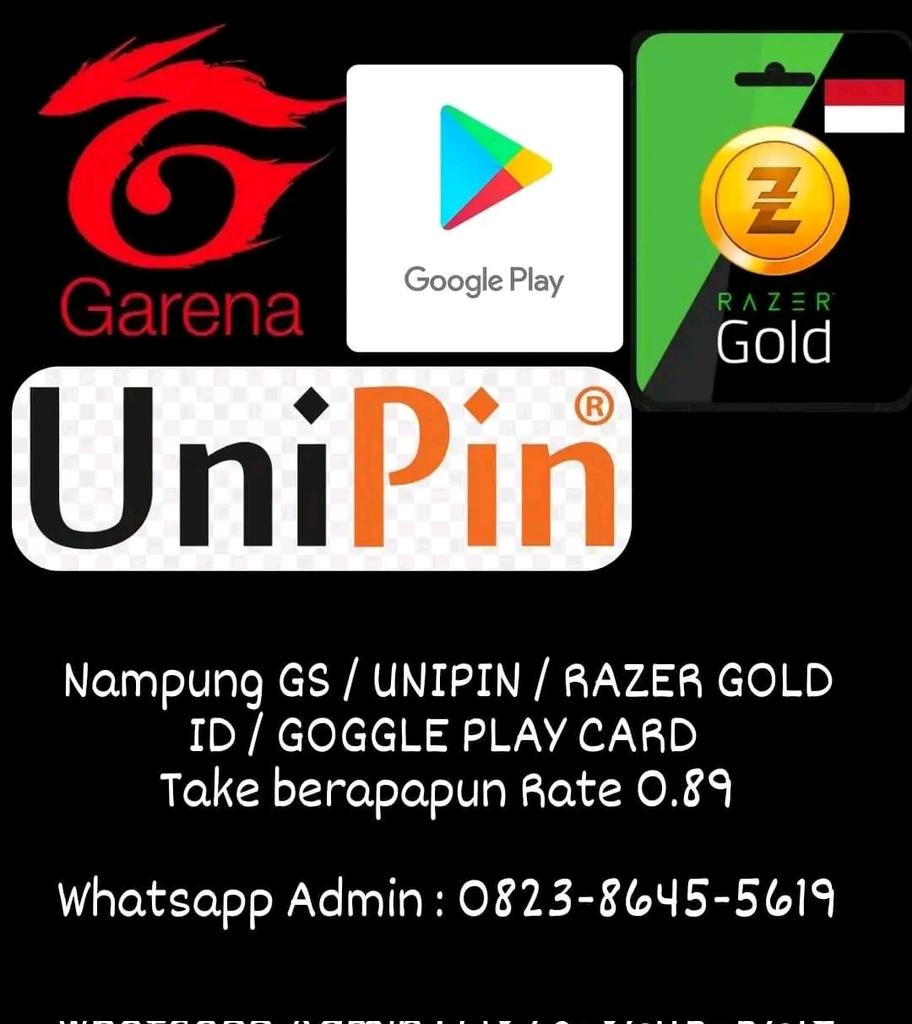 briliankdstore's tweet photo. Nampung GS / UNIPIN / RAZER GOLD ID / GOGGLE PLAY CARD
Rate 0.89
Whatsapp Admin : 0823-8645-5619
Instagram : Briliankdstore
#GarenaShell #Garena #Unipin #RazerGold #GogglePlayCard #vouchergame https://t.co/3fEGolifXY