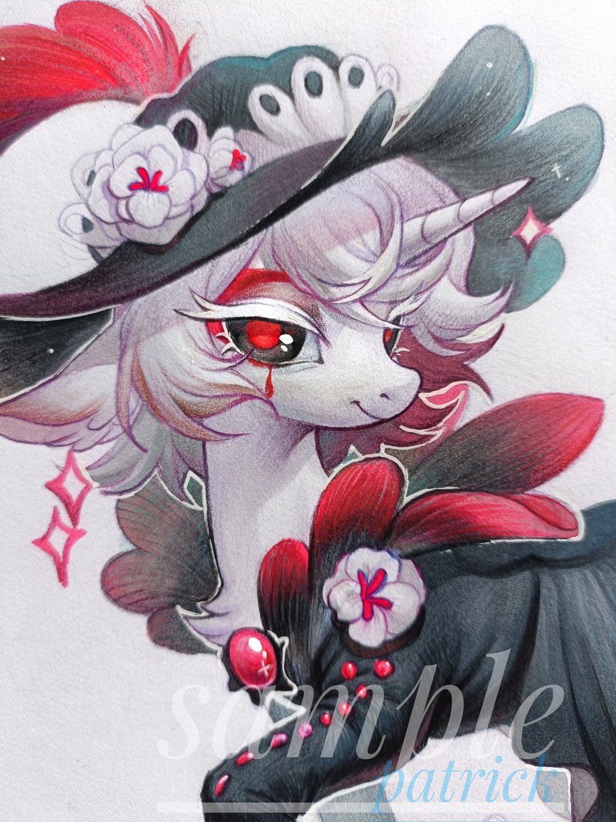 It was painted almost a month ago. Recently, I'm working as a teacher. The remaining half month of summer vacation will be used to finish the previous commission. I will finish all the commissions before September (overseas,)Sorry to have kept you waiting!#MLP