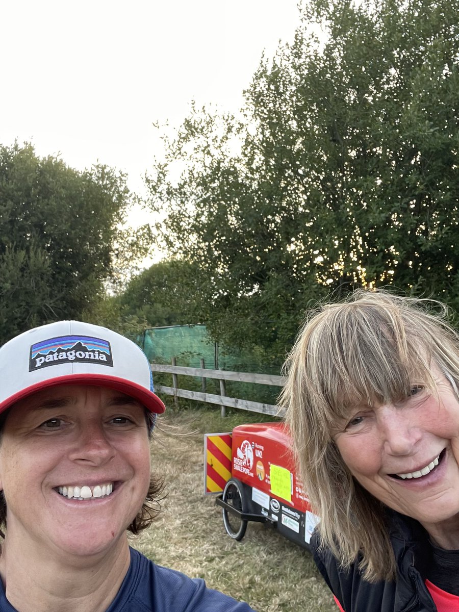 I was lucky enough to bump into this amazing woman <a href="/RosieSwalePope/">Rosie Swale Pope MBE</a> at a campsite in Sussex. Good luck on your next adventure.