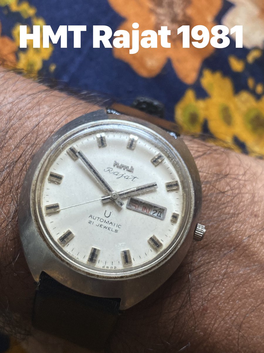 Found this at home. 40 years old and still going strong. @HmtWatchesIndia #hmtwatches