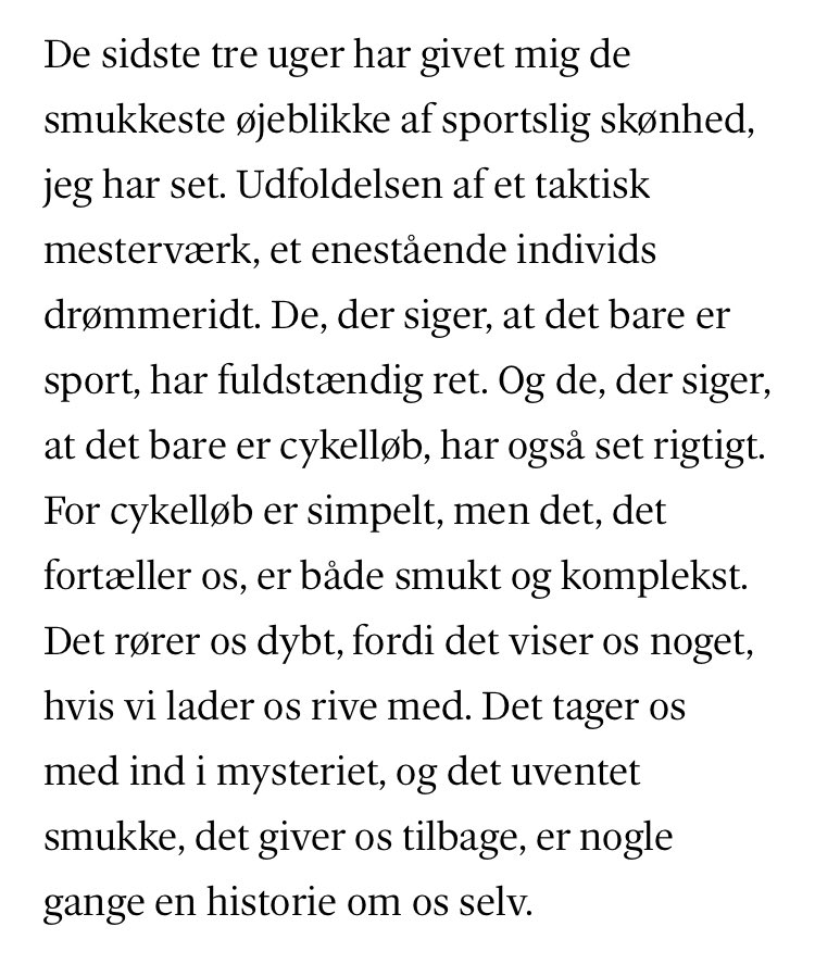 NikoArve's tweet photo. Da vi aftalte, at @nygaardbn skulle skrive et dagligt nyhedsbrev om Touren, havde jeg ikke i min vildeste fantasi forestillet mig, at det skulle blive SÅ godt. Men selvfølgelig kunne han ikke lade være. Her er de sidste ord for denne gang. Tak! ❤️🏔🚴‍♂️

https://t.co/WyMJBqvZT8 https://t.co/ALlPe6EI6e