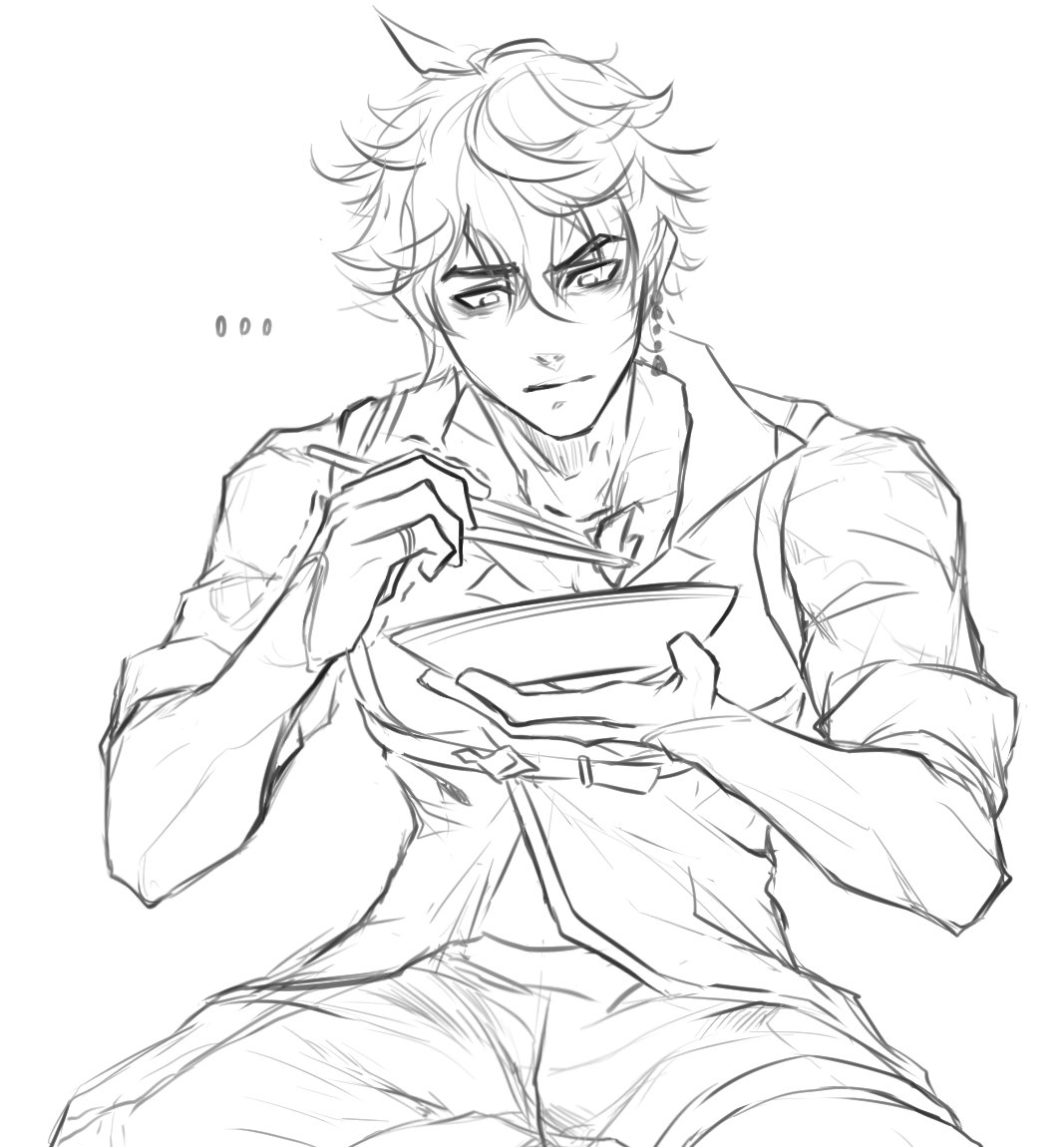 tiaselani's tweet image. Some sketches.*•°

#genshin #tartaglia #scaramouche #fanart