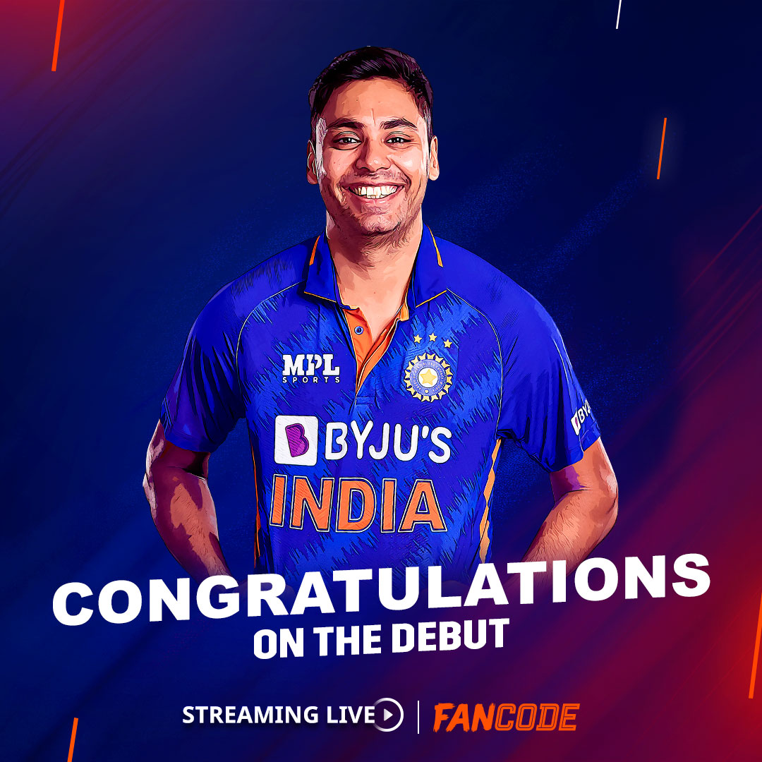 .<a href="/Avesh_6/">Avesh Khan</a> will be looking to make his mark in his debut match today. How will he perform?

Watch all the action from the India tour of West Indies LIVE, only on #FanCode 👉 bit.ly/IND-vs-WI-on-F…

<a href="/windiescricket/">Windies Cricket</a> <a href="/BCCI/">BCCI</a>

#WIvIND #INDvsWIonFanCode #INDvWI