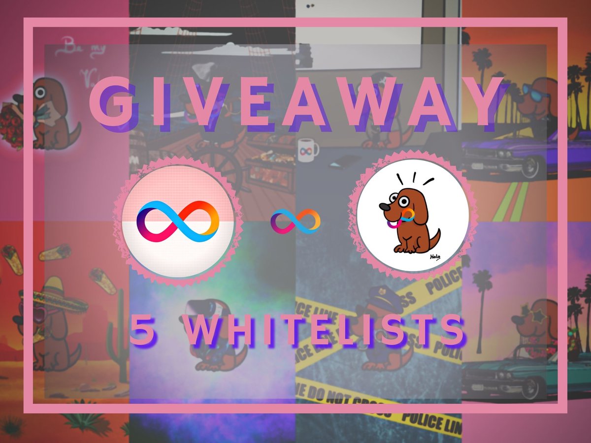 🎁 #NFTGiveaway collaboration with <a href="/HolographicMD/">Holographic</a>.

#ICDoggies is a #NFTCollection Project on #ICP

🎖 5 #NFTs WL
⏳️ 48h

To enter:
🐶 Follow <a href="/HolographicMD/">Holographic</a>
&amp; <a href="/dfinity_id/">Komunitas ICP Indonesia 🇮🇩</a>
🐶 ❤️+RT tag 3
🐶 Join discord (link in our Bio) &amp; react on the #Giveaway channel.

#Dfinity #IC $ICP #NFT