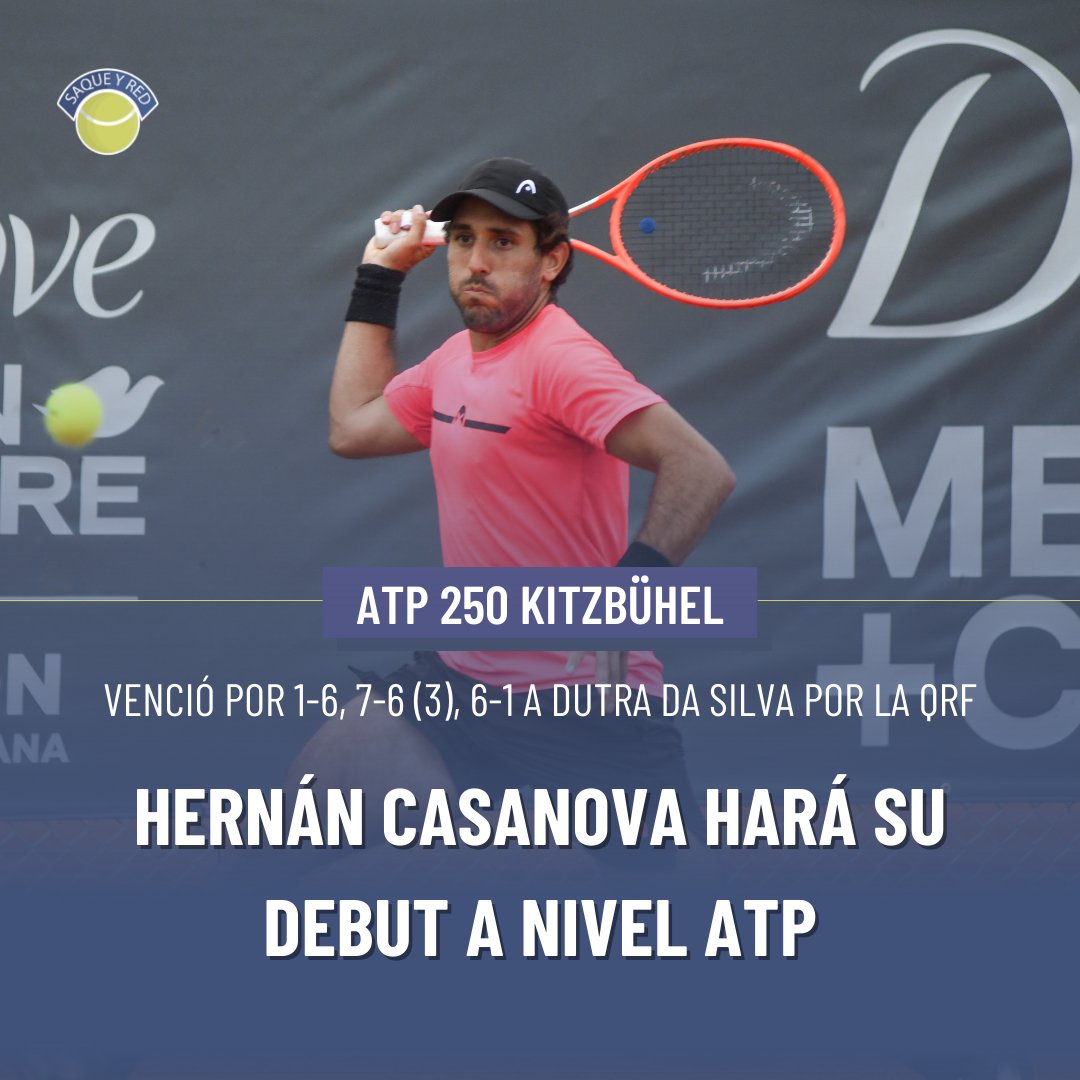🇦🇷 Hernán Casnova (319) hará su debut absoluto a nivel ATP en #Kitzbühel. Tras superar a Daniel Dutra da Silva en la ronda final de la qualy por 1-6, 7-6 (3), 6-1 se ganó el pasaje al cuadro principal.

👏🏽 <a href="/hernicasa/">Hernan Casanova</a>