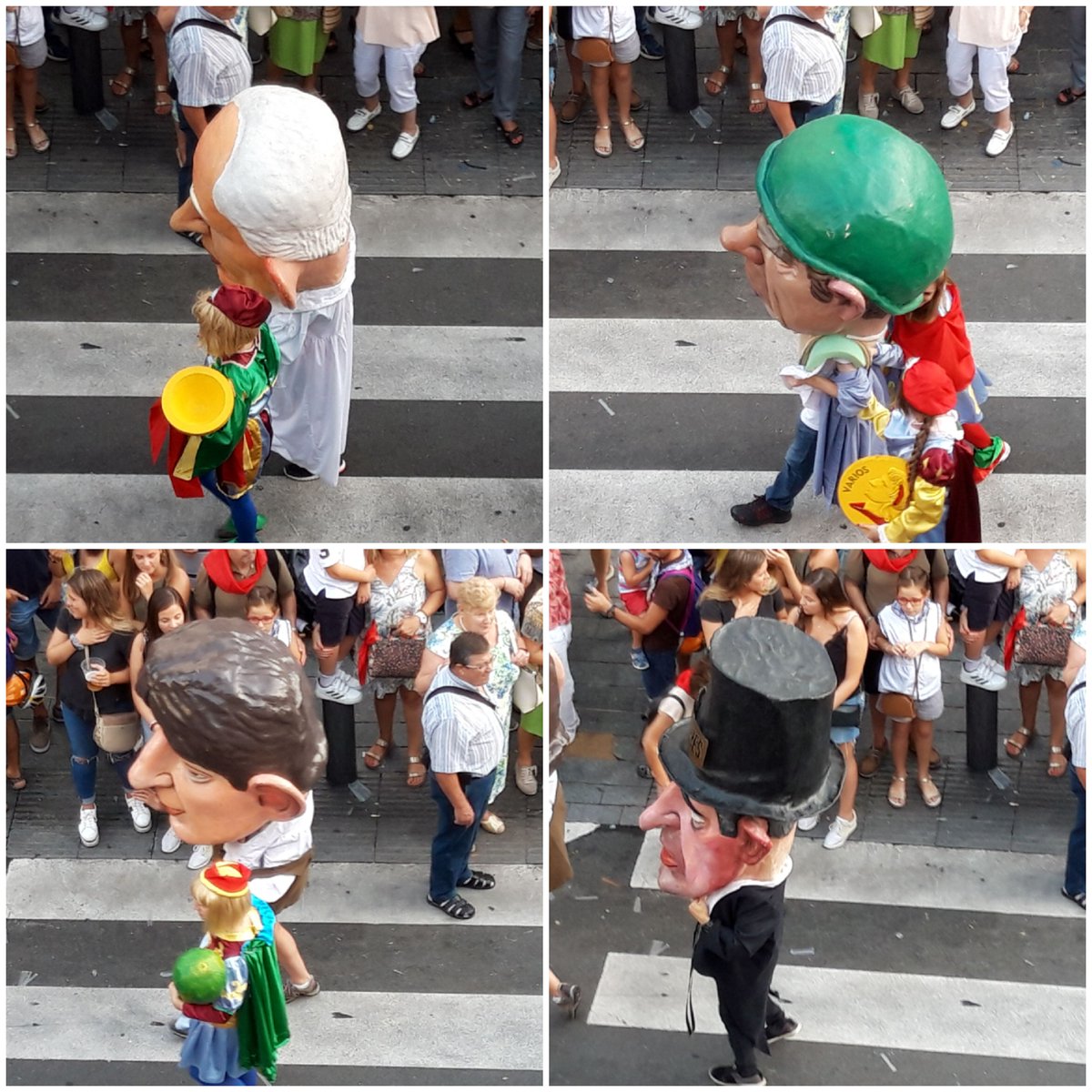 PatrimonioAlava's tweet photo. Los Cabezudos originales solo desfilan el 4 de agosto por su peso: #Escachapobres, #Celedón, #Cachán y #ElPintor. #VitoriaGasteiz. #Álava
Foto: @fgtez https://t.co/FdgN6nVn0Z