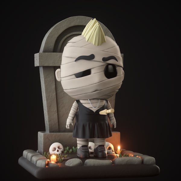 The @DeadHeadsNFT mummies don’t get the love they deserve IMHO. I love this girl right here. Let’s see your favorite mummies!!