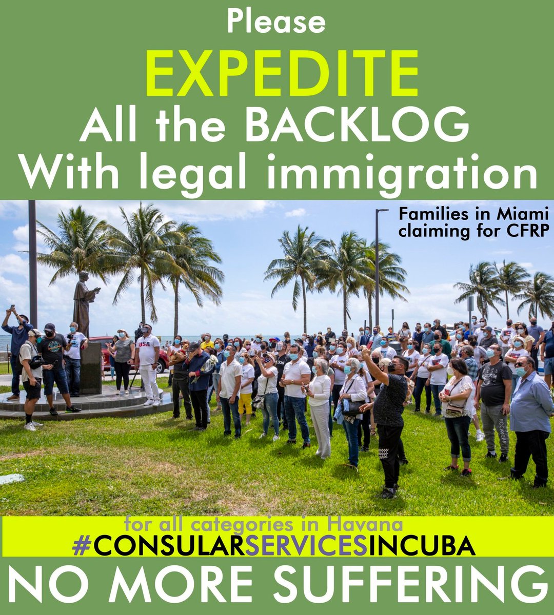 #DATECFRP #ConsularServicesInCuba #CFRP #NoMoreGuyana #ConsularServicesInCubaAllCategories <a href="/WHAAsstSecty/">Bureau of Western Hemisphere Affairs</a> <a href="/POTUS/">President Donald J. Trump</a> <a href="/Cartajuanero/">Juan S. Gonzalez</a> <a href="/USEmbCuba/">Embajada de los Estados Unidos en Cuba</a> <a href="/USCIS/">USCIS</a> <a href="/SecMayorkas/">ARCHIVED: Secretary Alejandro Mayorkas</a> <a href="/SecBlinken/">Secretary Antony Blinken</a> <a href="/StateDept/">Department of State</a>
No más espera Citassssss, Citassssss
